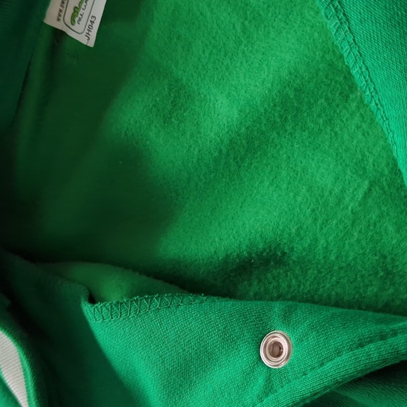 AWDis Green & White Letterman Jacket & BALERA URBAN GROOVE White Skinny Pants, S - Picture 6 of 16